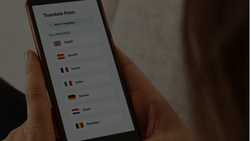 multiple language icons on a mobile screen feature image on nvolve blog