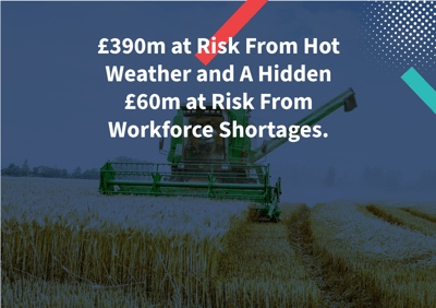 £390m at Risk From Hot Weather and A Hidden £60m at Risk From Workforce Shortages.